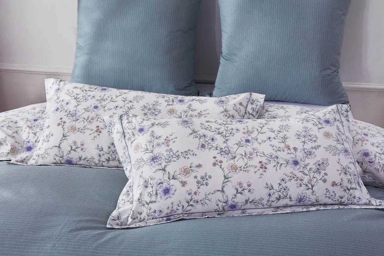 Emma floral duvet cover set creating elegant bedroom atmosphere