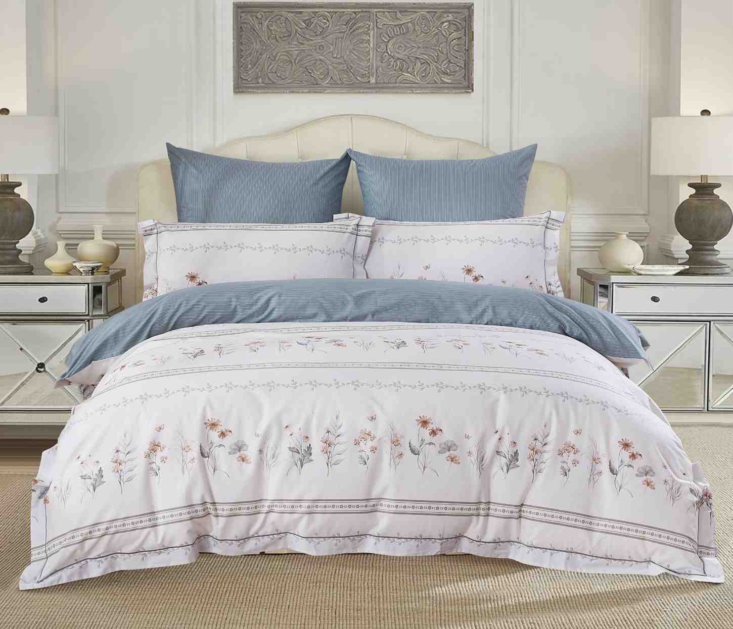 Hamburg duvet cover set including pillowcases - available in Single, Queen, King