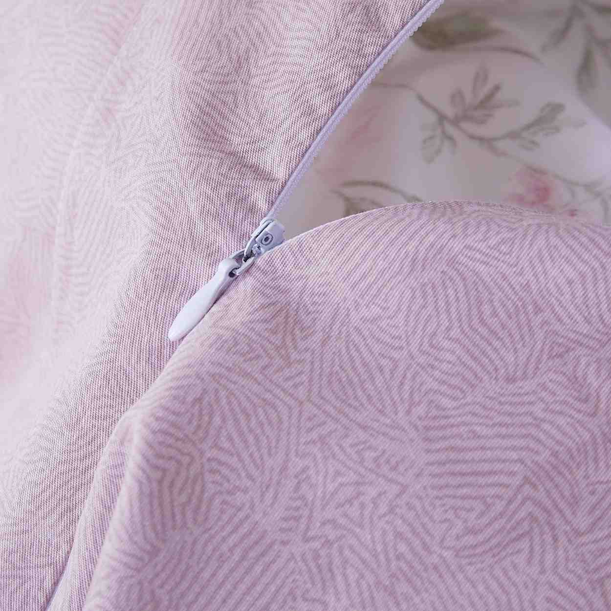 Julia duvet cover fabric close-up showing OEKO-TEX certification quality